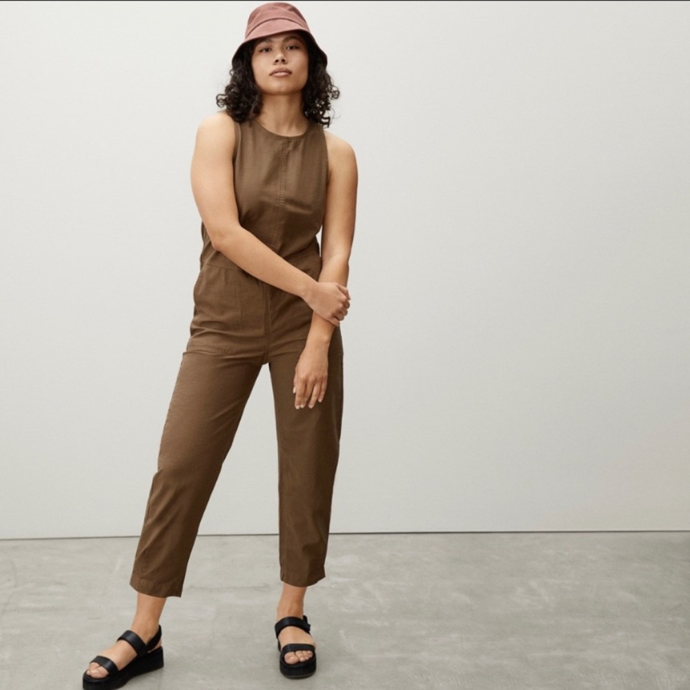 Everlane Fatigue Jumpsuit in Walnut